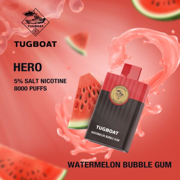 Tugboat Hero 8000 Puffs - Aloe Grape