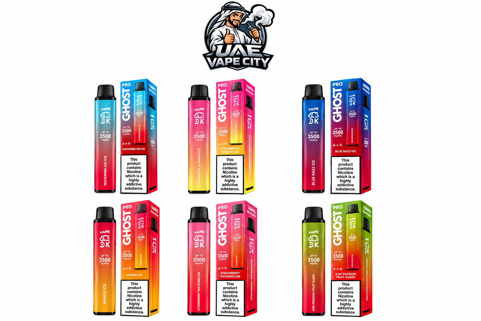 Ghost Pro 3500 20mg in Dubai