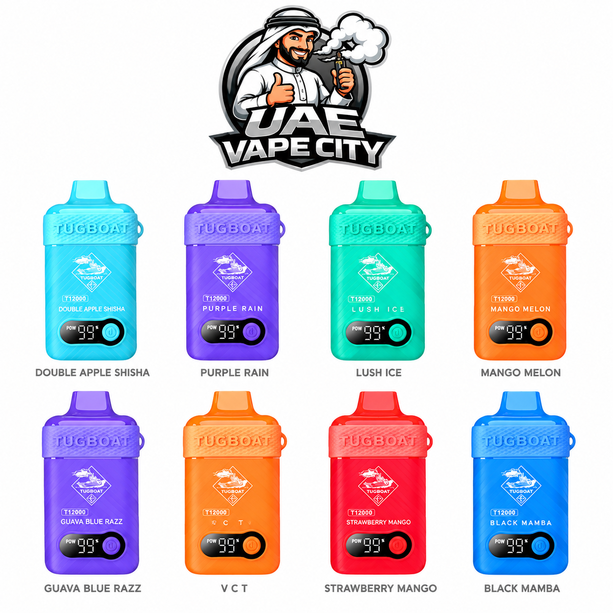 Tugboat T12000 Puffs Disposable Vape in Dubai UAE